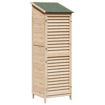 Gartenschuppen Natur 59 x 56 x 176 cm Massivholz aus Fichte