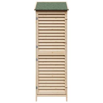 Gartenschuppen Natur 59 x 56 x 176 cm Massivholz aus Fichte