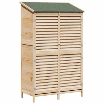 Gartenschuppen Natur 106 x 56 x 176,5 cm Massivholz aus Fichte