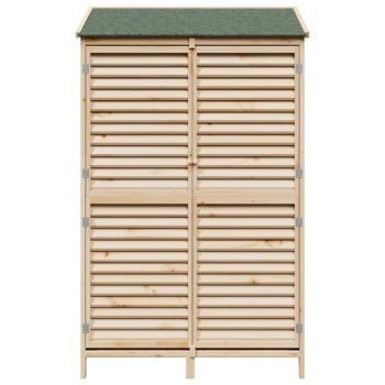 Gartenschuppen Natur 106 x 56 x 176,5 cm Massivholz aus Fichte
