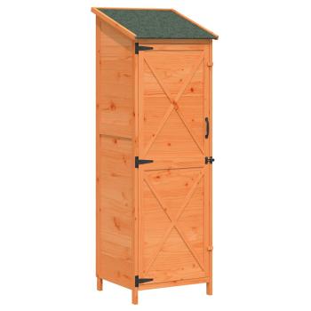 Gartenschuppen Braun 59,5 x 56 x 176,5 cm Massivholz aus Fichte