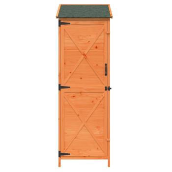 Gartenschuppen Braun 59,5 x 56 x 176,5 cm Massivholz aus Fichte