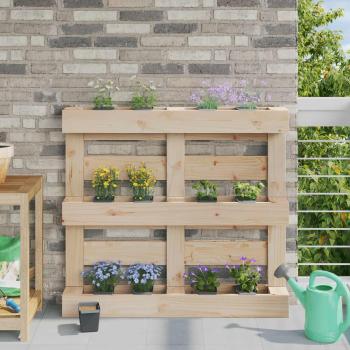 ARDEBO.de - Blumenboxen für Euro-Paletten 24 stk. Grau 13,5 x 9 x 9,5 cm