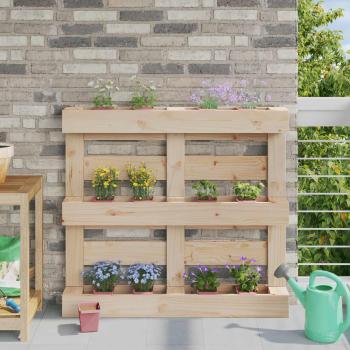 ARDEBO.de - Blumenboxen für Euro-Paletten 24 stk. Braun 13,5 x 9 x 9,5 cm