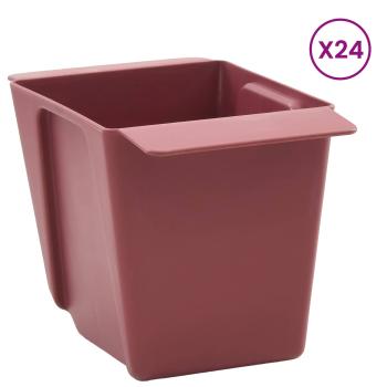 Blumenboxen für Euro-Paletten 24 stk. Braun 13,5 x 9 x 9,5 cm
