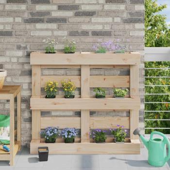 ARDEBO.de - Blumenboxen für Euro-Paletten 24 stk. Schwarz 13,5 x 9 x 9,5 cm