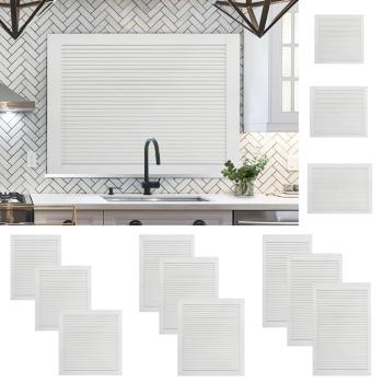 ARDEBO.de - Schranktüren Lamellen-Design 2 Stk Weiß 99,3x39,4 cm Massivholz