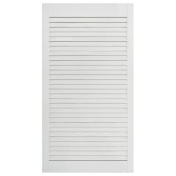 Schranktüren Lamellen-Design 2 Stk Weiß 99,3x39,4 cm Massivholz