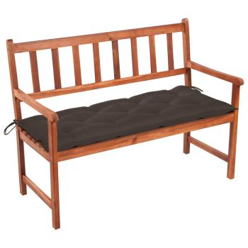 ARDEBO.de - Gartenbank mit Auflage 120 cm Massivholz Akazie