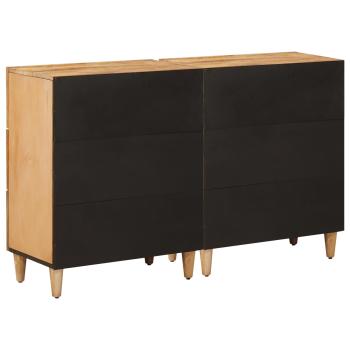 Stauraumschränke 2 pcs Braun 60 x 33,5 x 75 cm Massivholz Mango