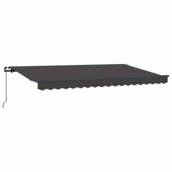 Ausziehbare Markise Anthrazit 400 x 200 cm Stoff