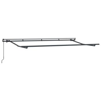 Ausziehbare Markise Anthrazit 400 x 200 cm Stoff