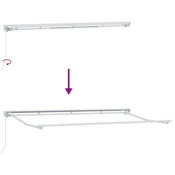 Einziehbare Markise Anthrazit 400 x 200 cm