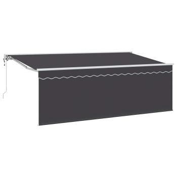 ARDEBO.de - Ausziehbare Markise Anthrazit 400 x 200 cm