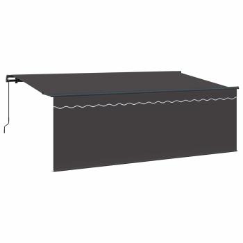 Ausziehbare Markise Anthrazit 400 x 200 cm