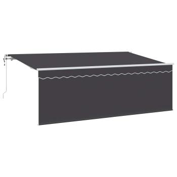 ARDEBO.de - Ausziehbare Markise Anthrazit 400 x 200 cm
