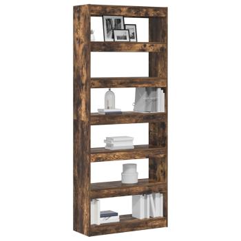 Bücherregal 6 Ebenen 80 x 30 x 198 cm Holzwerkstoff