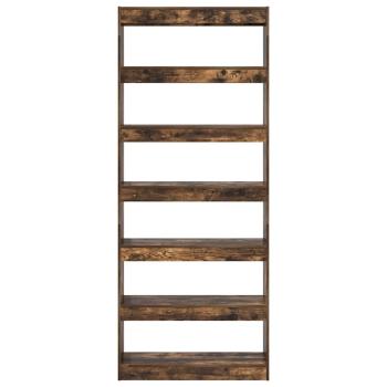 Bücherregal 6 Ebenen 80 x 30 x 198 cm Holzwerkstoff