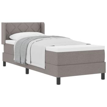 Boxspringbett mit Kopfteil Taupe 200 x 80 cm Stoff