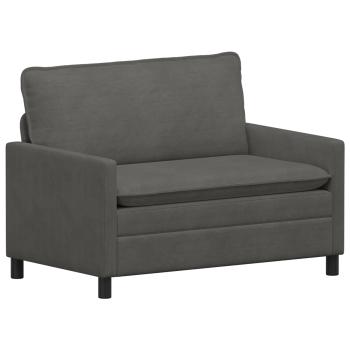 Sofa Set 2 stk. Dunkelgrau Stoff