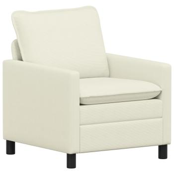 Sofa Set 2 stk. Creme Stoff
