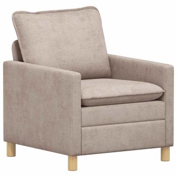 Sofa Set 2 stk. Beige Polyester