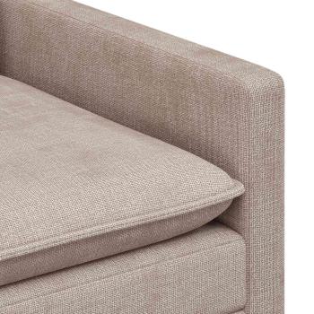 Sofa Set 2 stk. Beige Polyester
