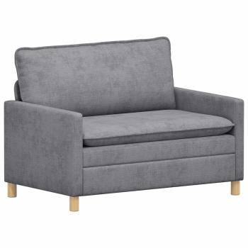 Sofa Set 2 stk. Hellgrau Polyester