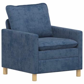 Sofa Set 2 stk. Blau Polyester
