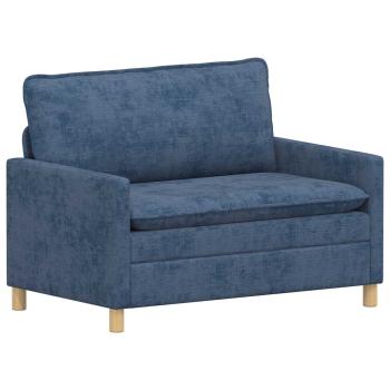 Sofa Set 2 stk. Blau Polyester