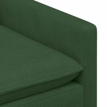 Sofa Set 2 stk. Dschungelgrün Stoff