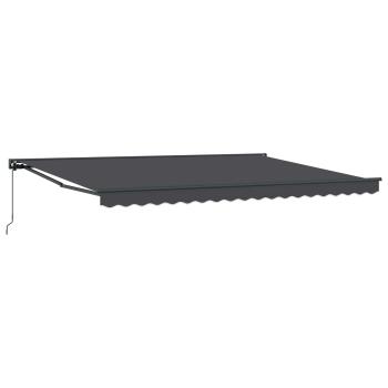 Manuell einziehbare Markise Anthrazit 4 x 2 m