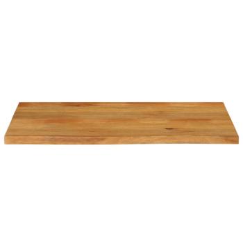 Tischplatte mit Baumkante 100x60x3,8 cm Massivholz Mango