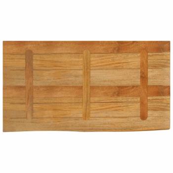 Tischplatte mit Baumkante 100x60x3,8 cm Massivholz Mango