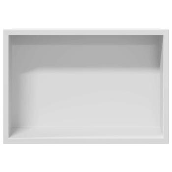 Duschnische Weiß 30 x 20 x 9,5 cm Edelstahl
