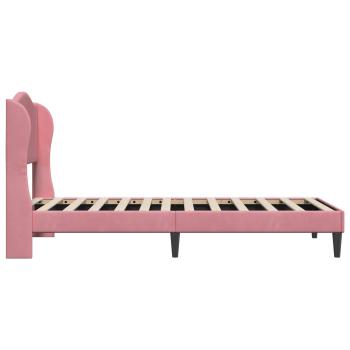 Bettrahmen mit Kopfteil Rosa 80 x 200 cm Samt