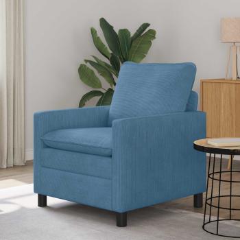 ARDEBO.de - Sofa Blau 76 x 81 x 87,5 cm Stoff