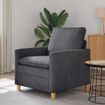 ARDEBO.de - Sofa Dunkelgrau 76 x 81 x 87,5 cm Polyester