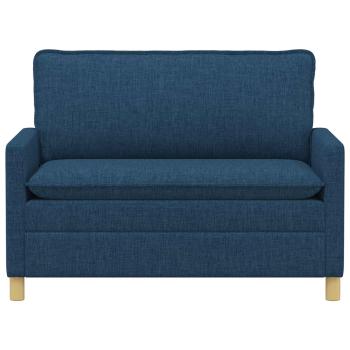 Sofa 2-Sitzer Blau 126 x 81 x 87,5 cm Stoff
