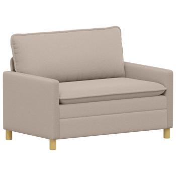 Sofa Hellgrau 126 x 81 x 87,5 cm Stoff