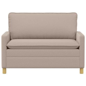 Sofa Hellgrau 126 x 81 x 87,5 cm Stoff