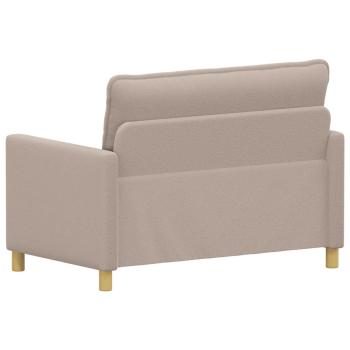 Sofa Hellgrau 126 x 81 x 87,5 cm Stoff