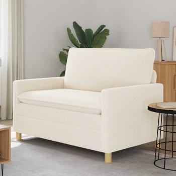ARDEBO.de - Sofa Creme 126 x 81 x 87,5 cm Stoff