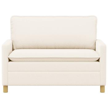 Sofa Creme 126 x 81 x 87,5 cm Stoff