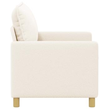 Sofa Creme 126 x 81 x 87,5 cm Stoff