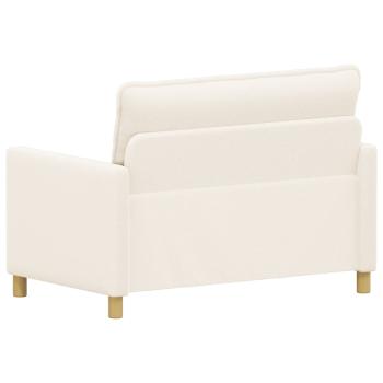 Sofa Creme 126 x 81 x 87,5 cm Stoff