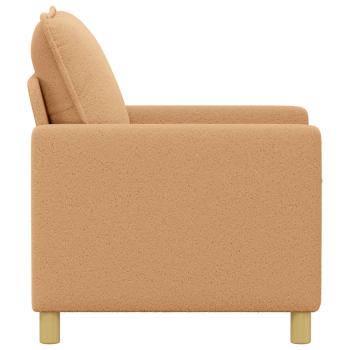 Sofa Beige 126 x 81 x 87,5 cm Stoff