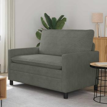 ARDEBO.de - Sofa Hellgrau 126 x 81 x 87,5 cm Stoff