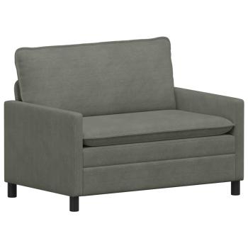 Sofa Hellgrau 126 x 81 x 87,5 cm Stoff