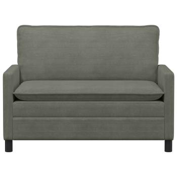 Sofa Hellgrau 126 x 81 x 87,5 cm Stoff